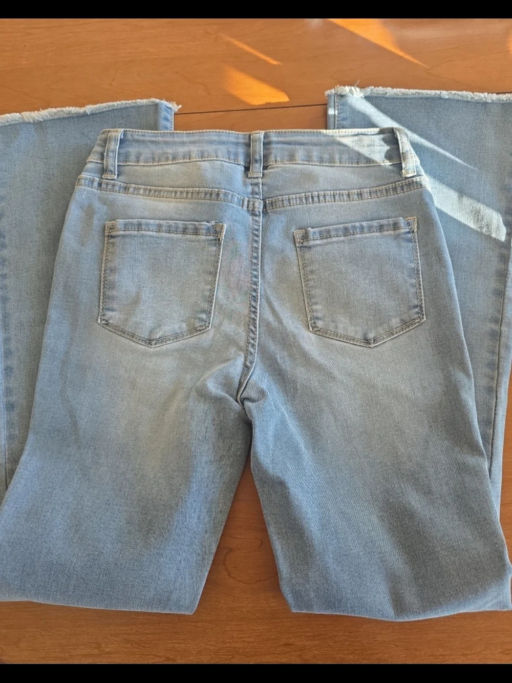 Light Blue Girl’s High-Rise Button-Fly Jeans